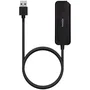 Aisens Hub USB 3.0 A106-0714 con 4 puertos USB 3.2 Gen 1, Negro, 60cm